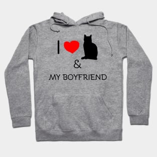 I love my cat and my boyfriend Hoodie